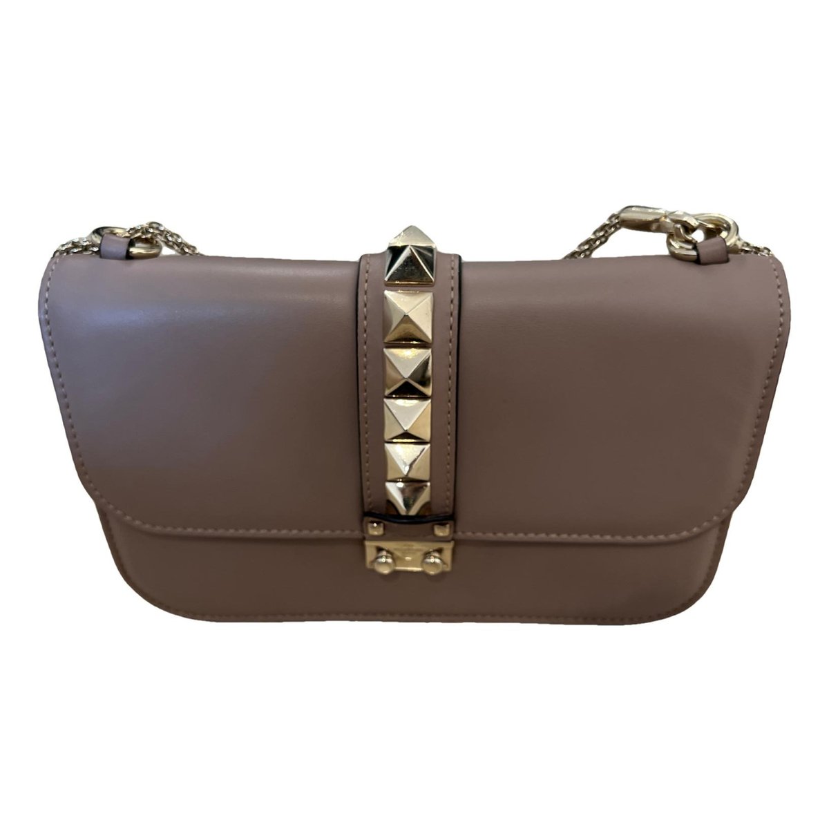 Glam Lock leather crossbody bag