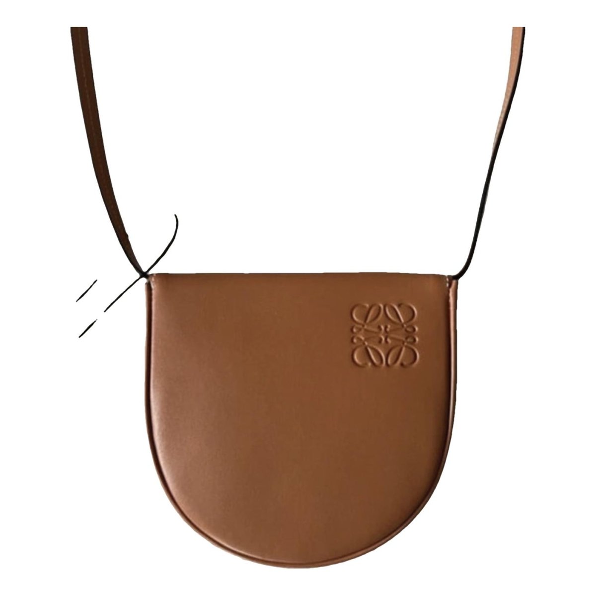 Heel leather crossbody bag