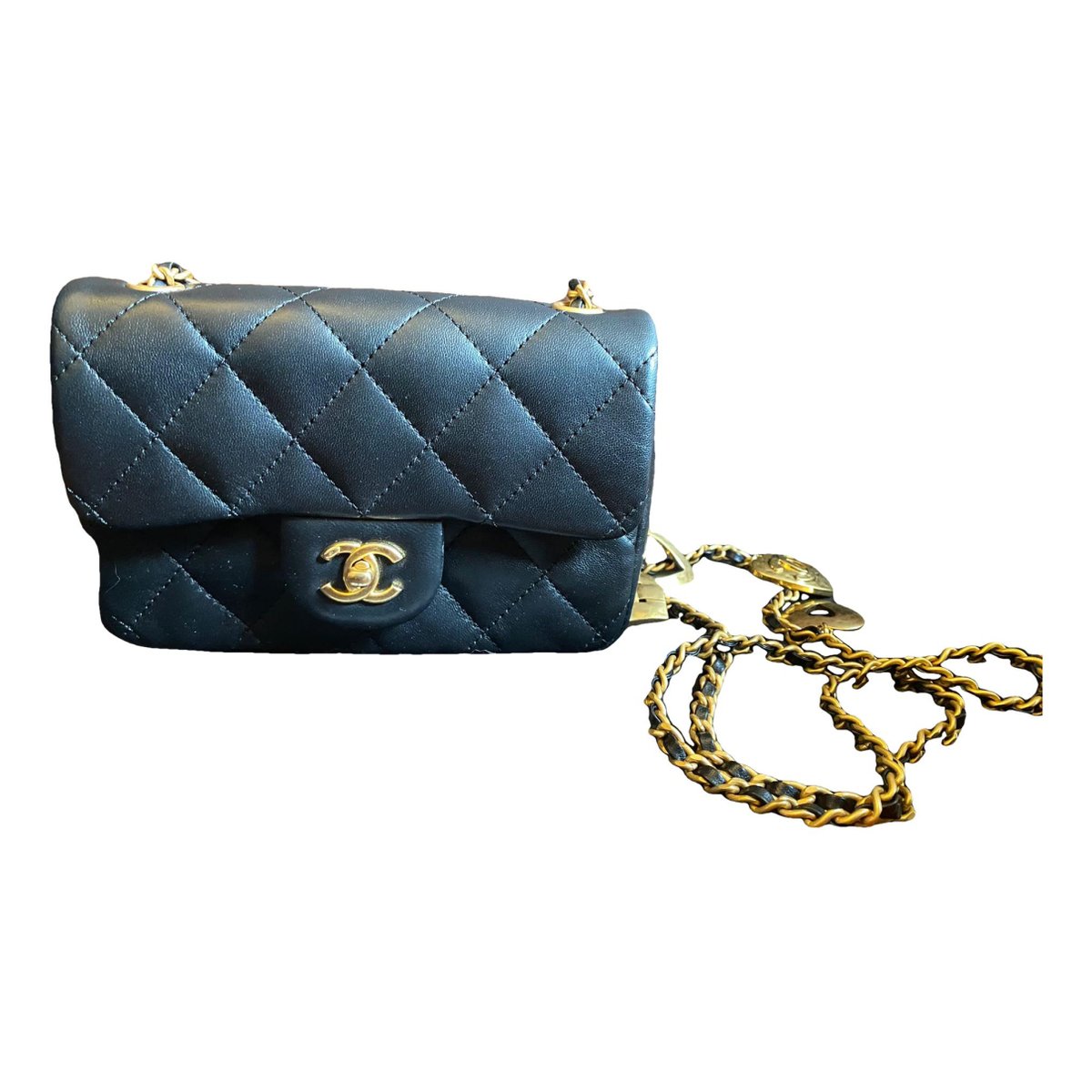 Trendy CC Flap leather handbag