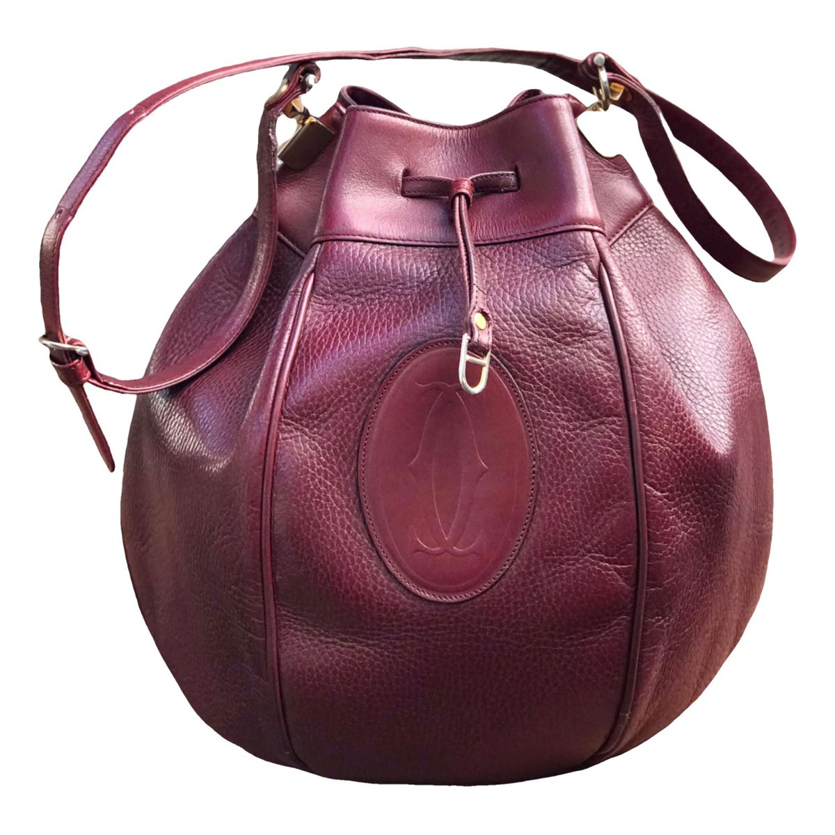 Seau leather crossbody bag