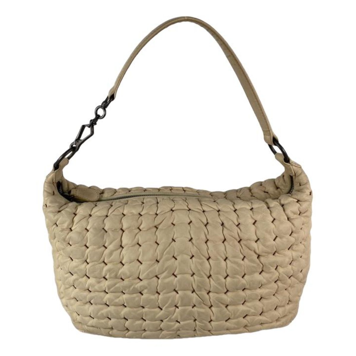 Window leather handbag