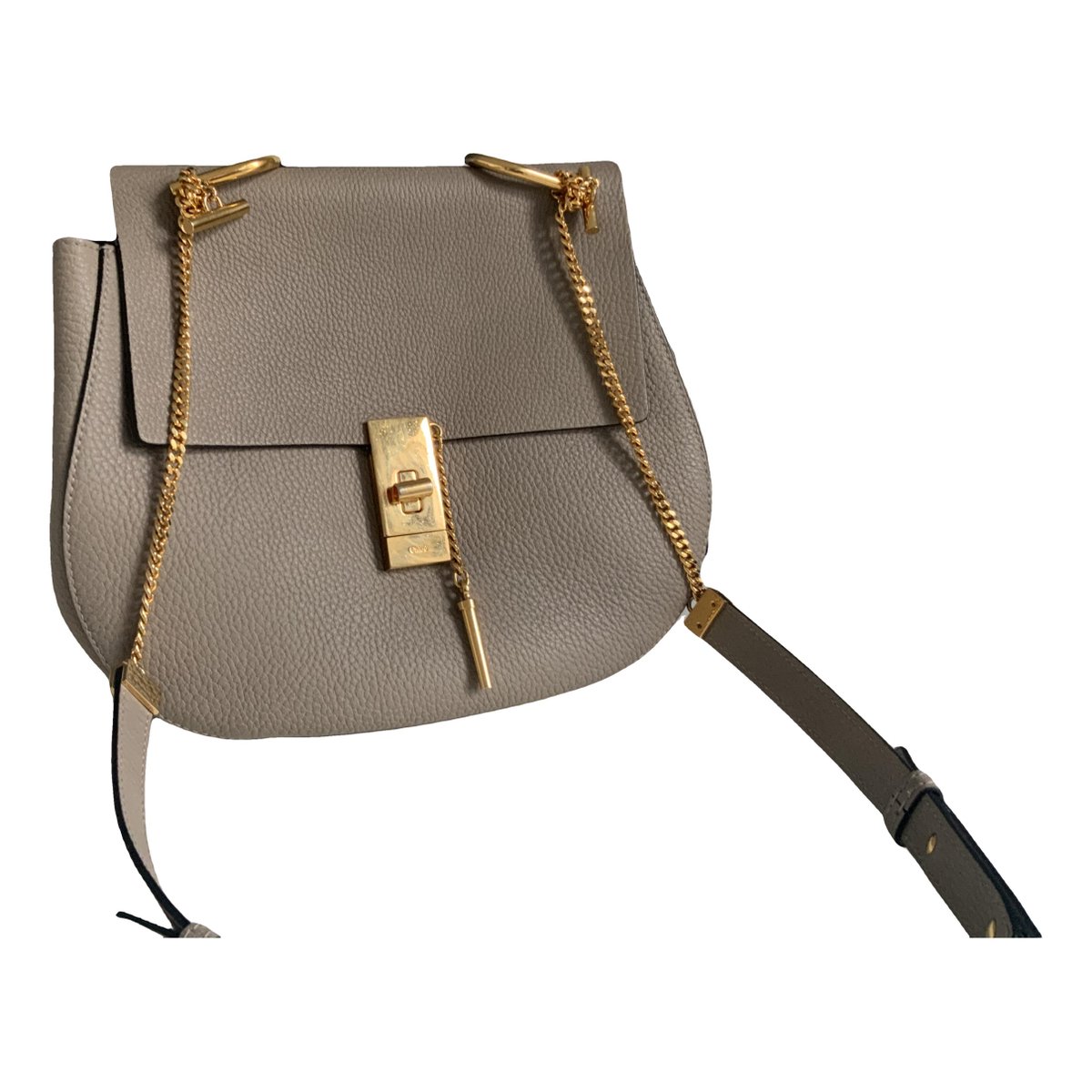 Drew leather handbag