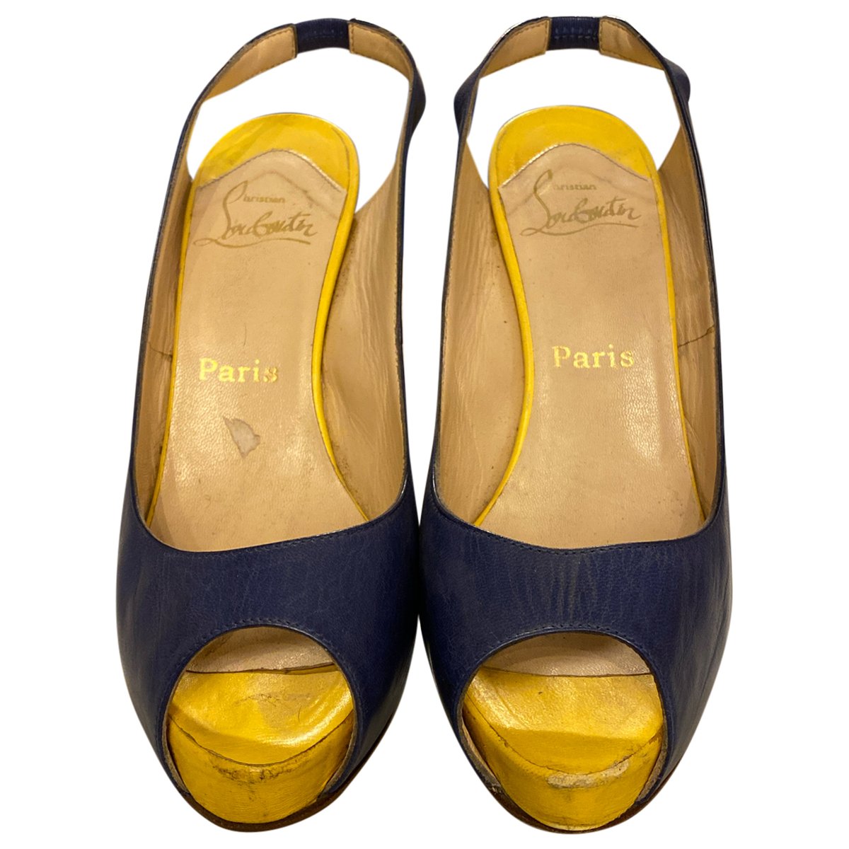 Lady Peep leather heels