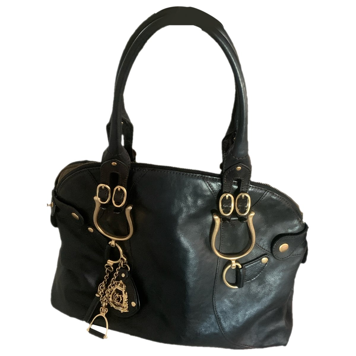 Leather clutch bag