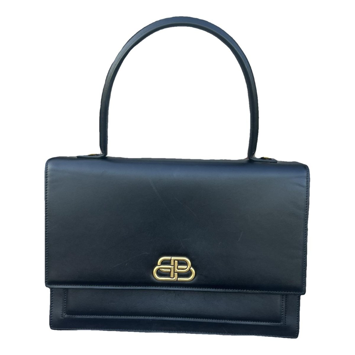 Sharp leather satchel