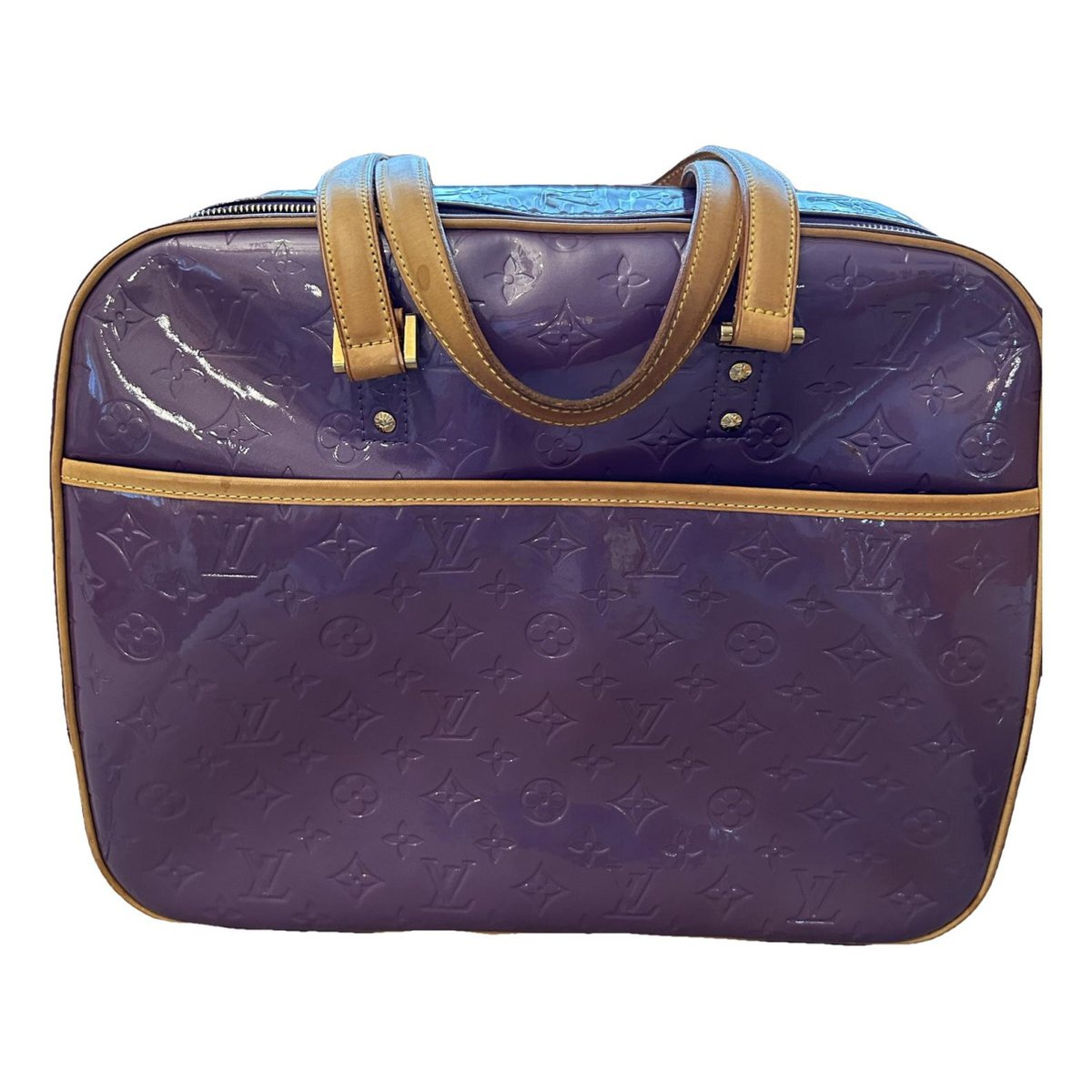 Deauville patent leather handbag