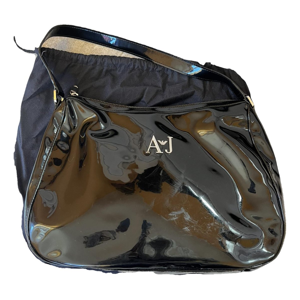 Patent leather handbag