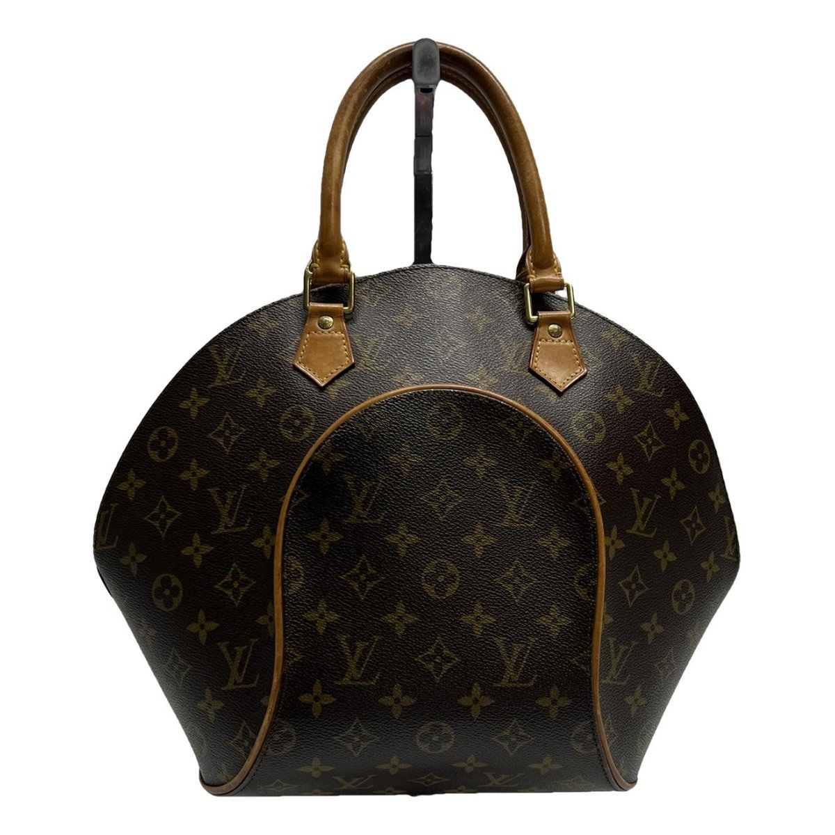Ellipse leather handbag