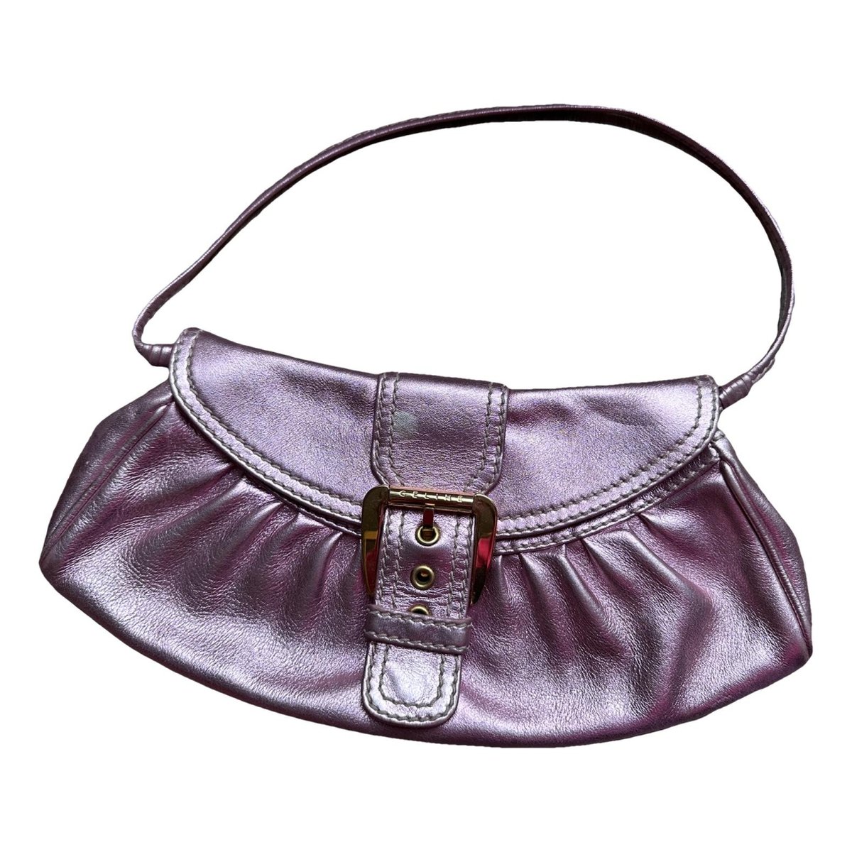 Case flap leather handbag