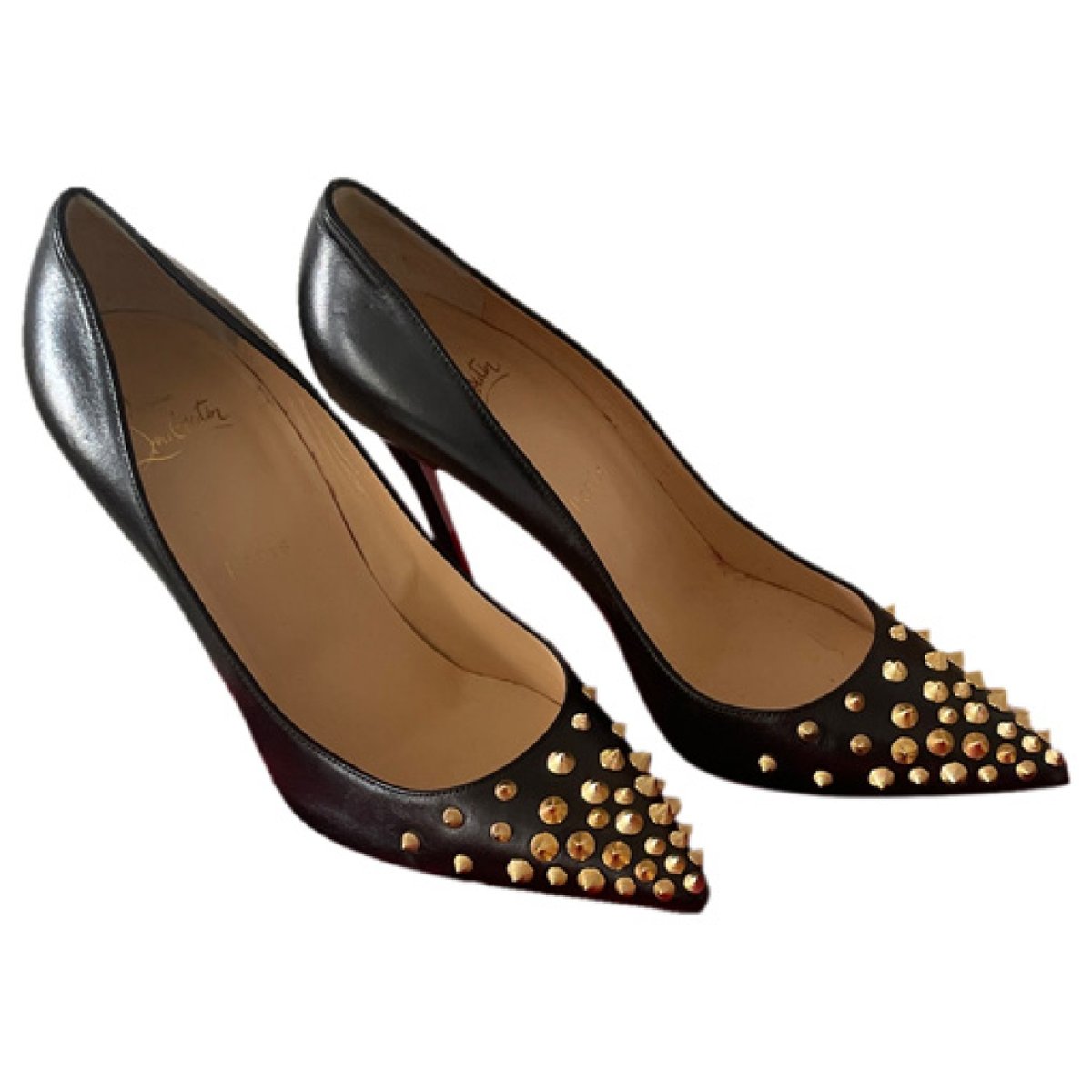Nosy Spikes leather heels