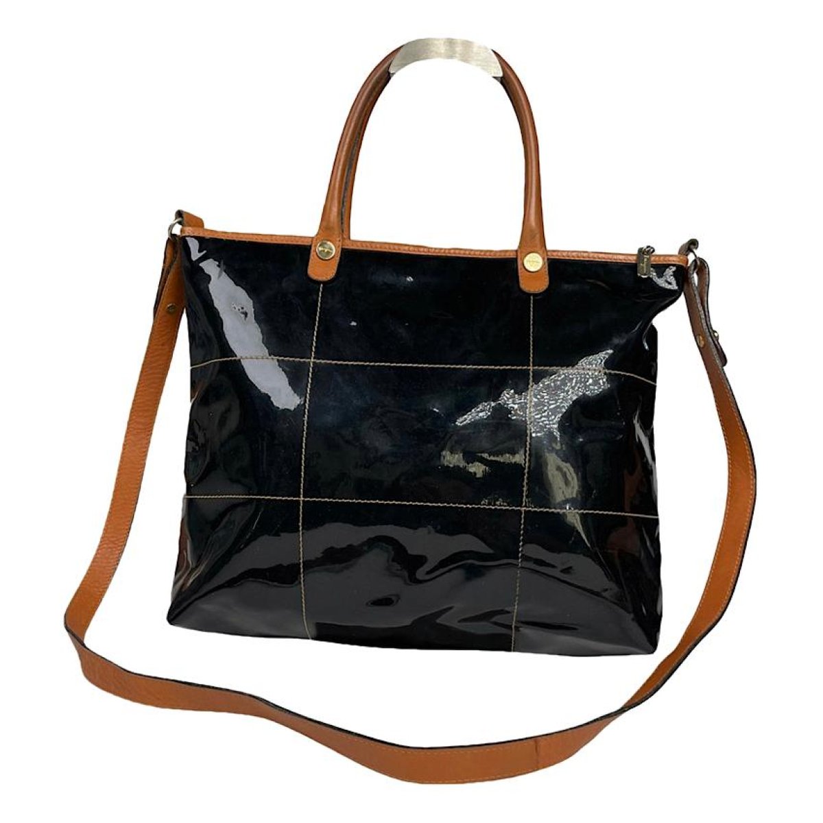 Wanda patent leather handbag