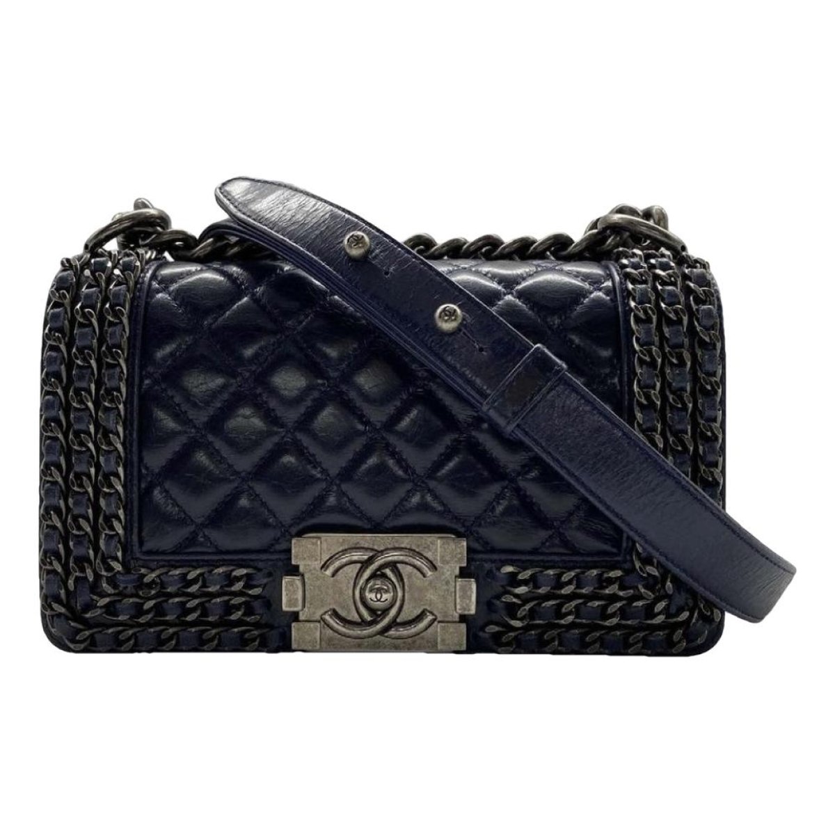 Boy leather crossbody bag