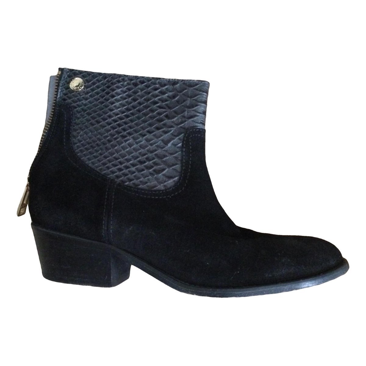 Teddy leather biker boots