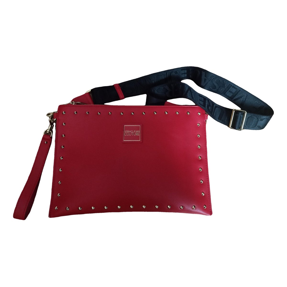 Leather clutch bag