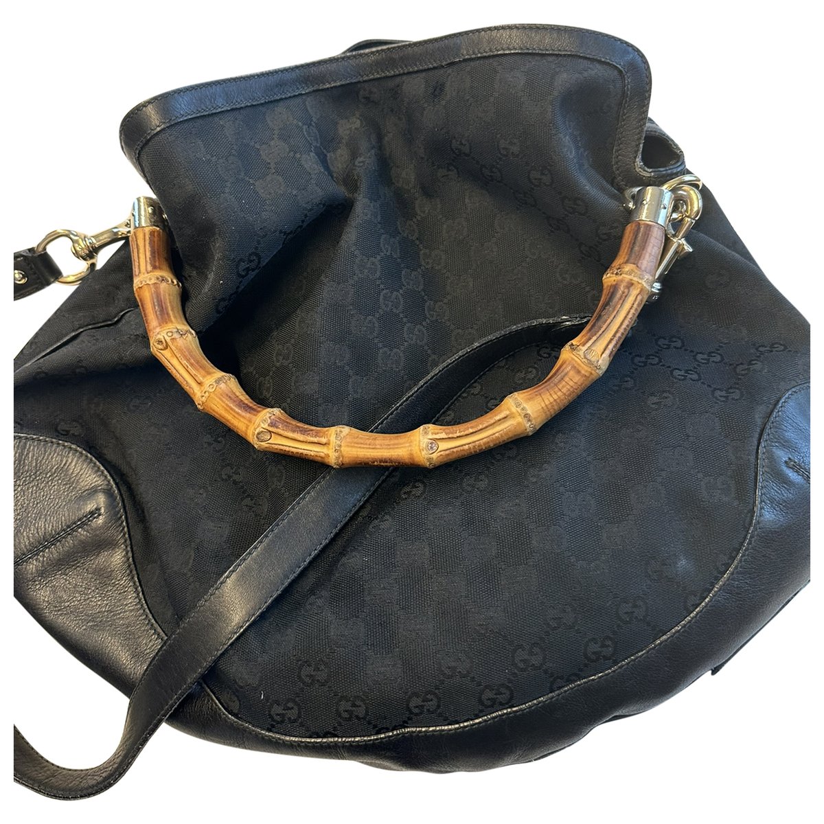 Vintage Bamboo cloth tote
