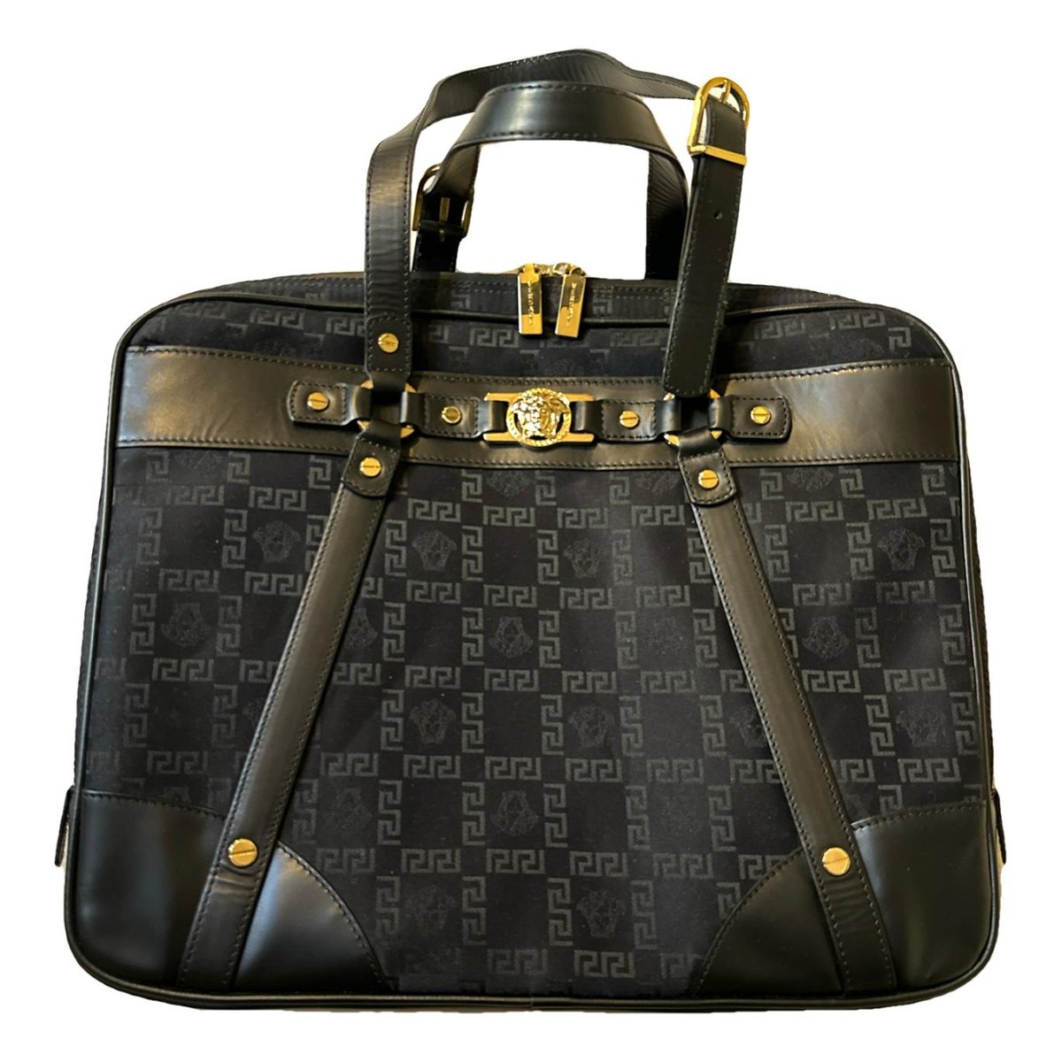 La Medusa leather handbag