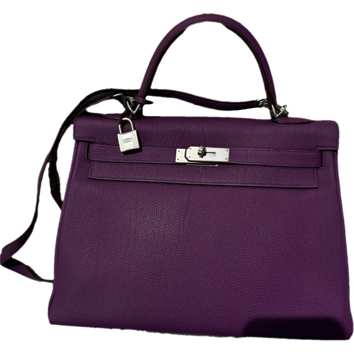 Kelly 32 leather handbag