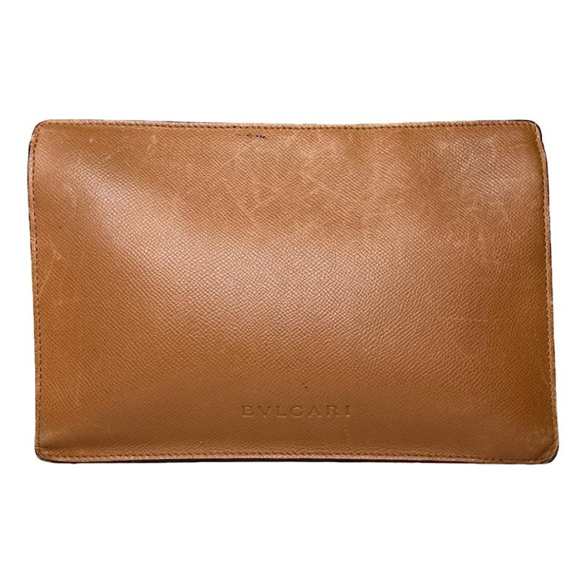 Serpenti leather clutch bag
