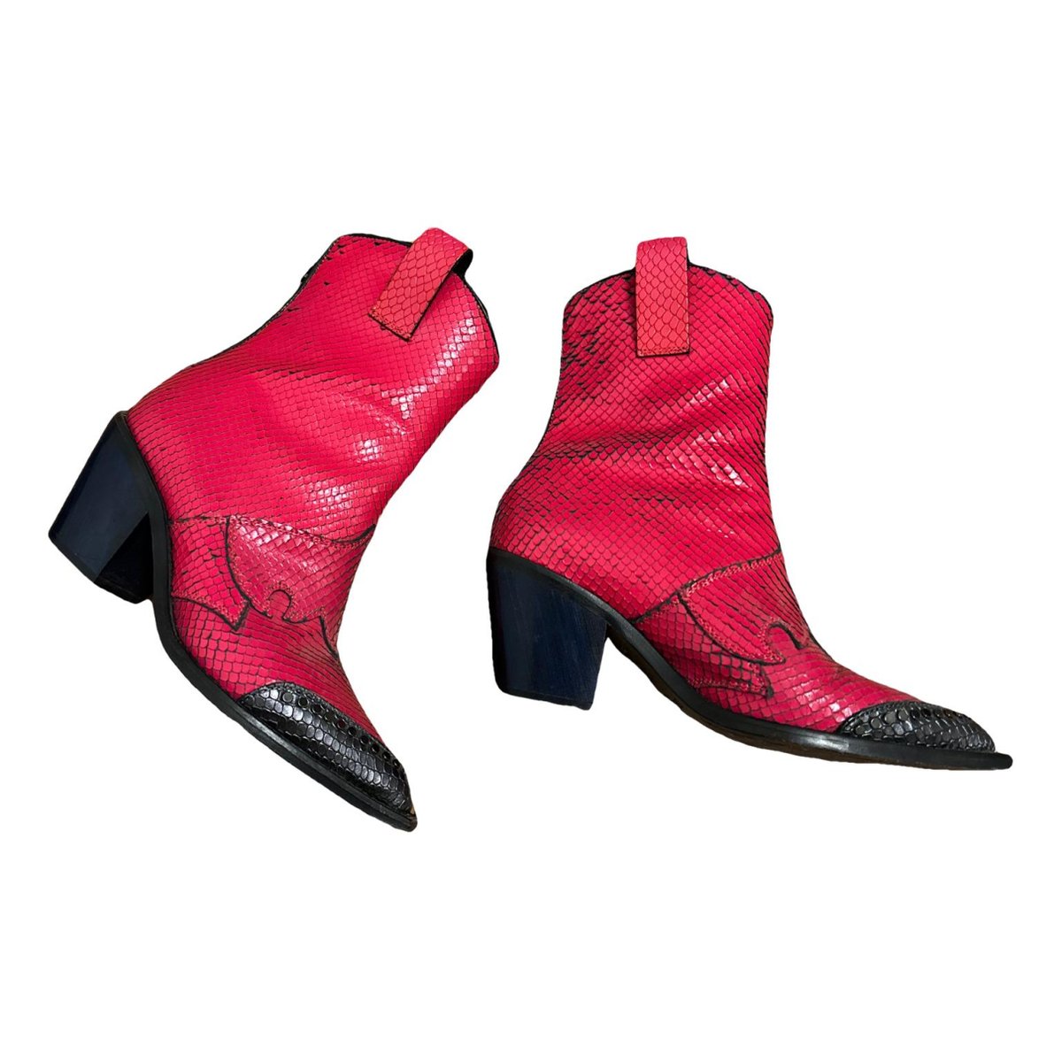 Abby leather cowboy boots