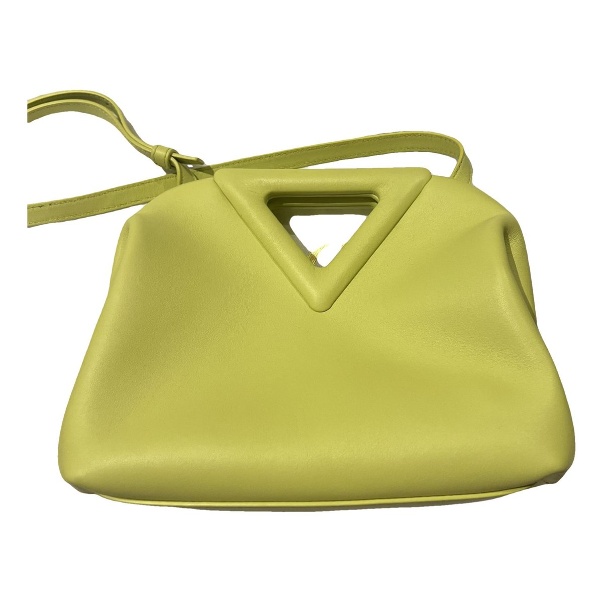 Point leather handbag