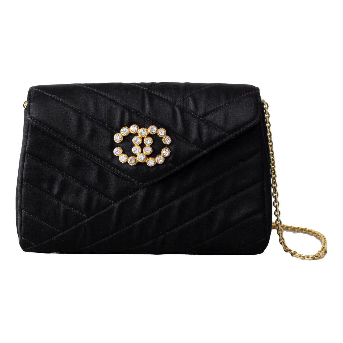 Wallet on Chain silk clutch bag