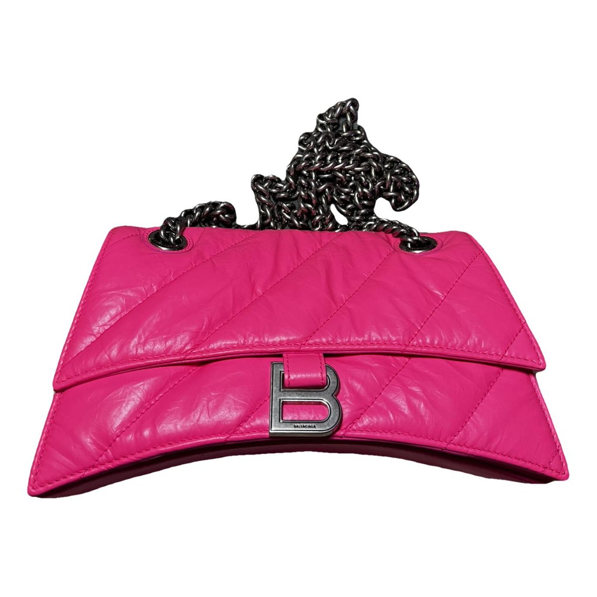 Crush leather crossbody bag