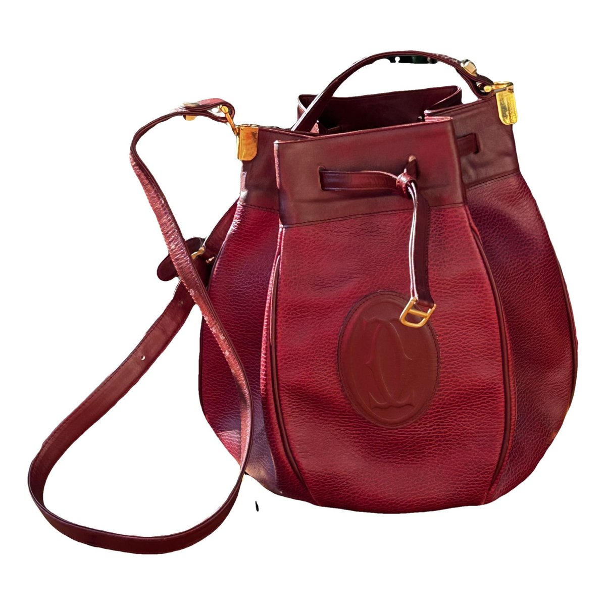 Seau leather crossbody bag