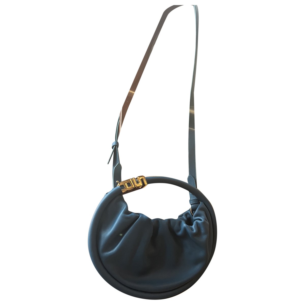 Domino leather crossbody bag