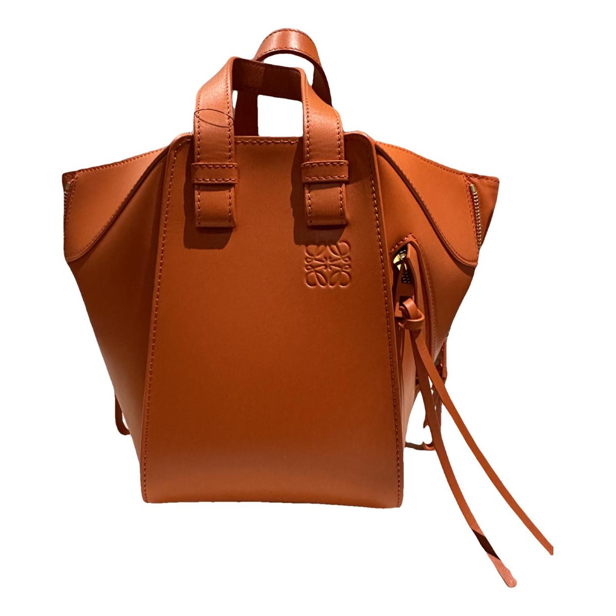 Hammock leather handbag