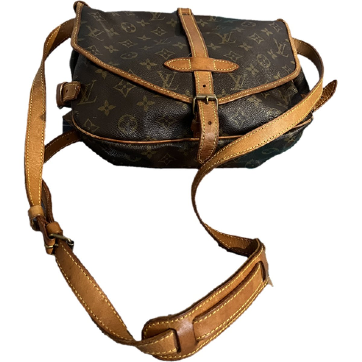 Saumur leather clutch bag