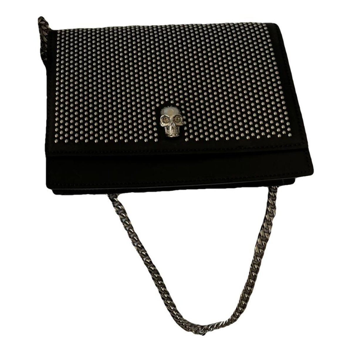 Leather clutch bag