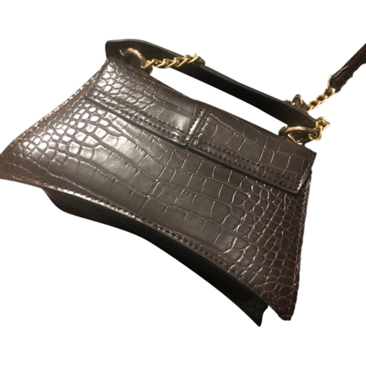 Crochet vegan leather mini bag