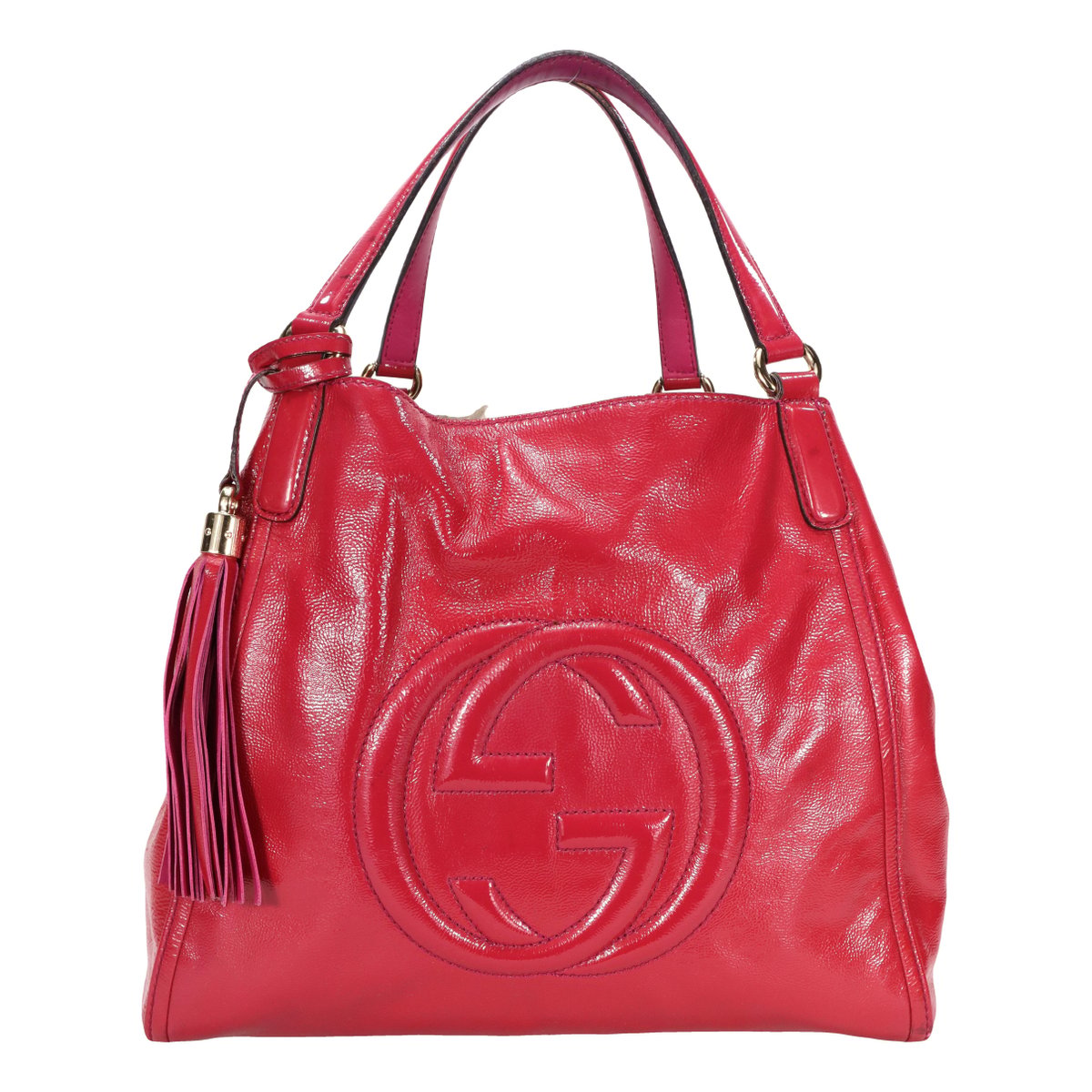 Soho patent leather handbag