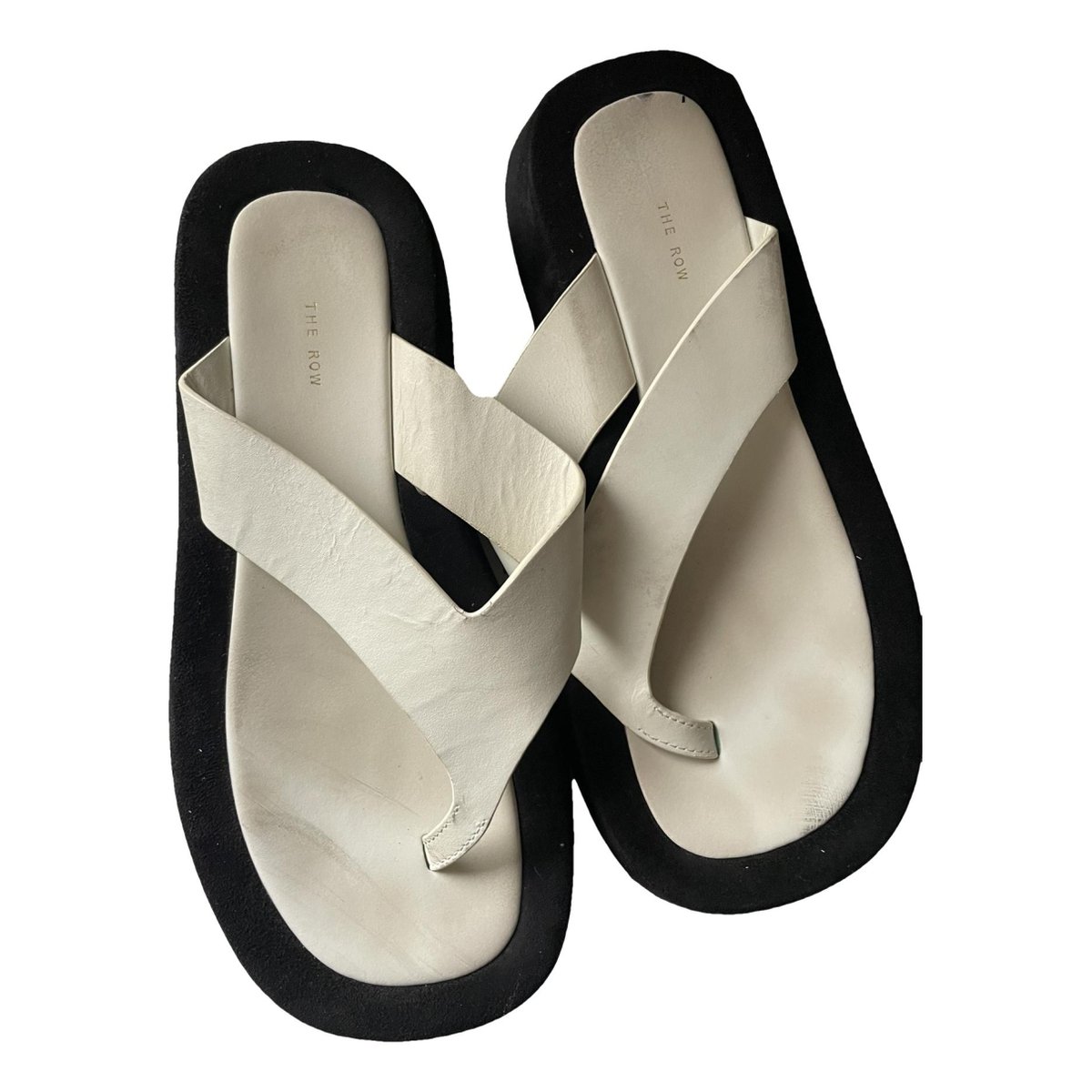 Ginza leather flip flops