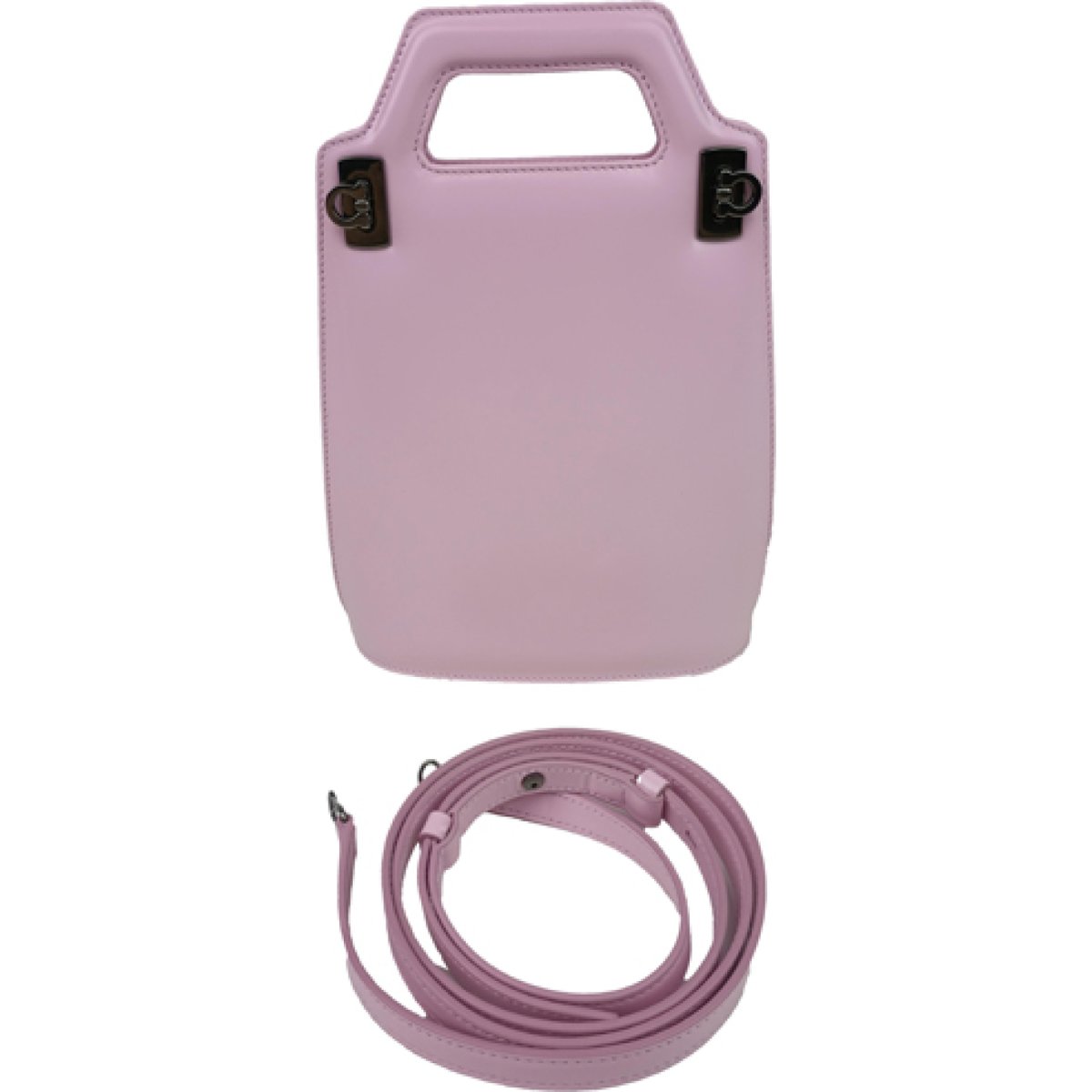Wanda North South patent leather crossbody bag