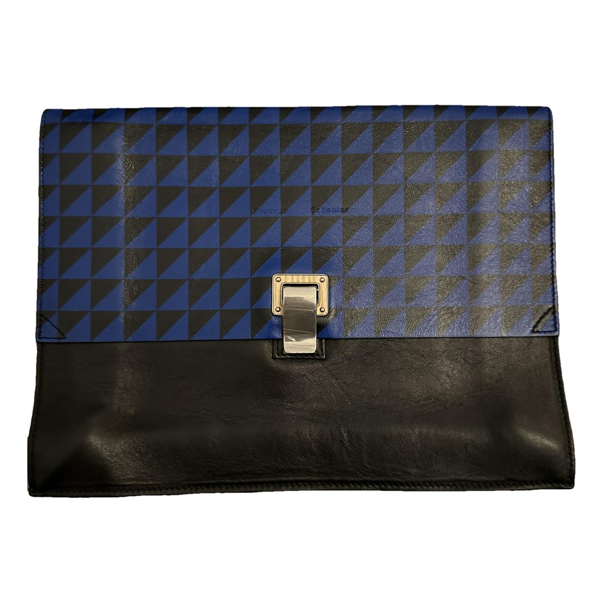 Lunch leather clutch bag