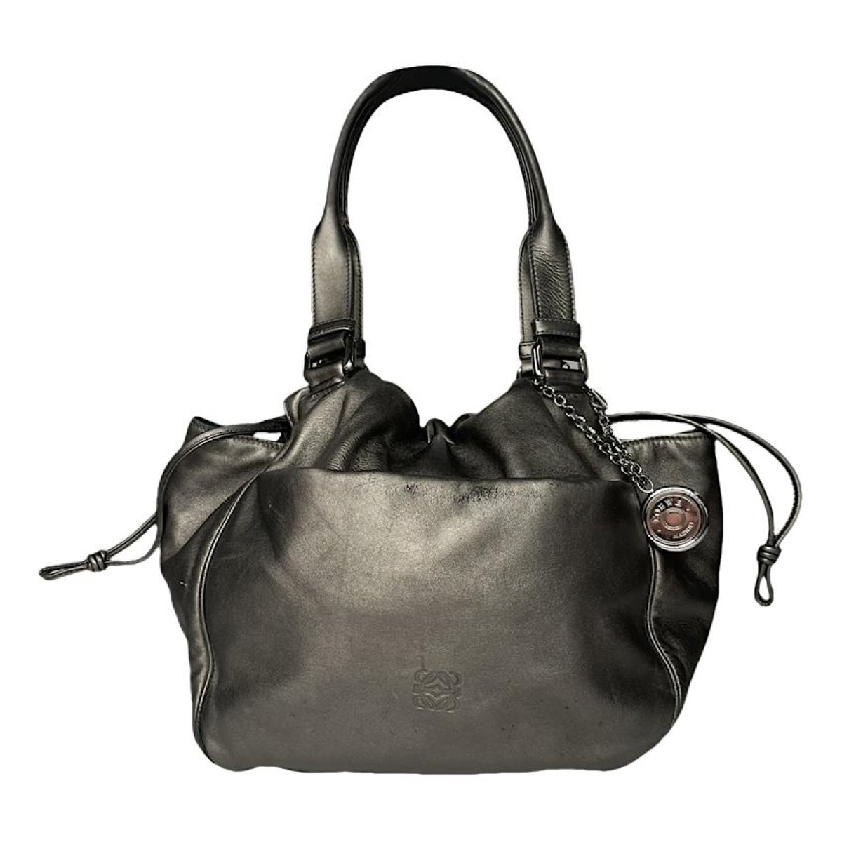 Puzzle leather handbag