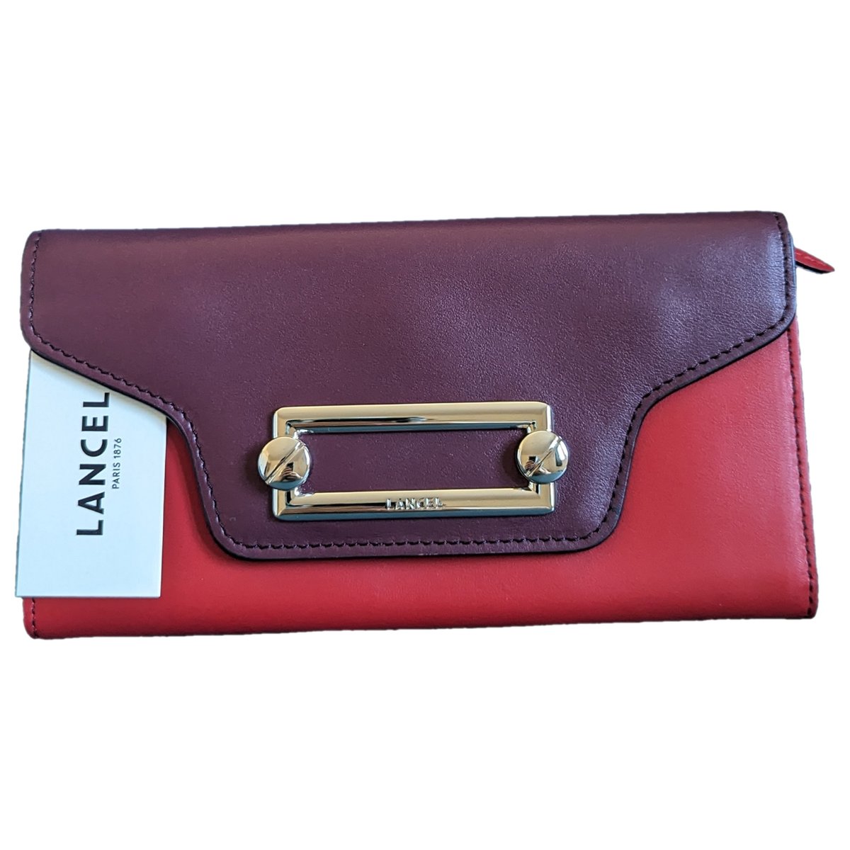 Lettrines leather wallet