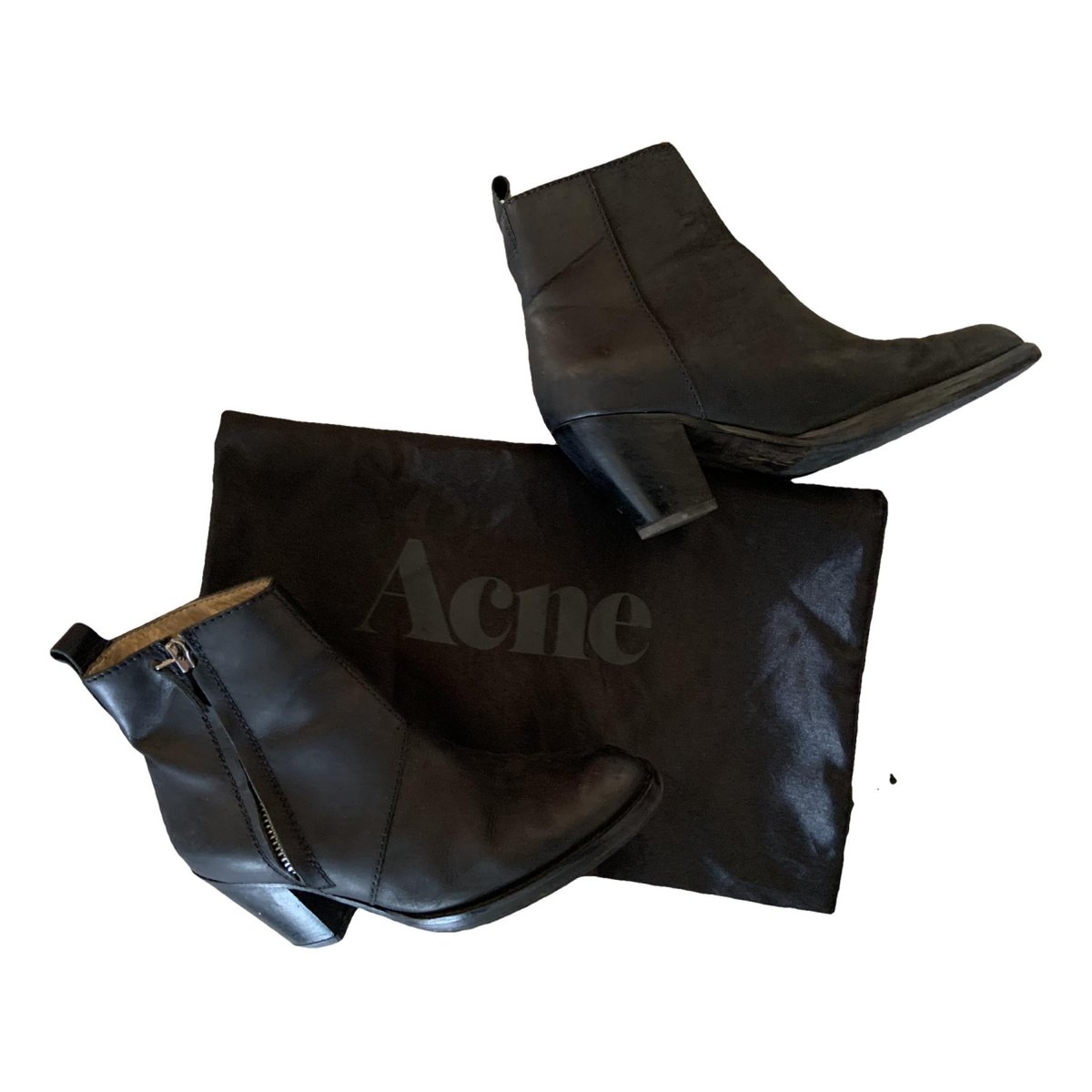 Donna leather cowboy boots
