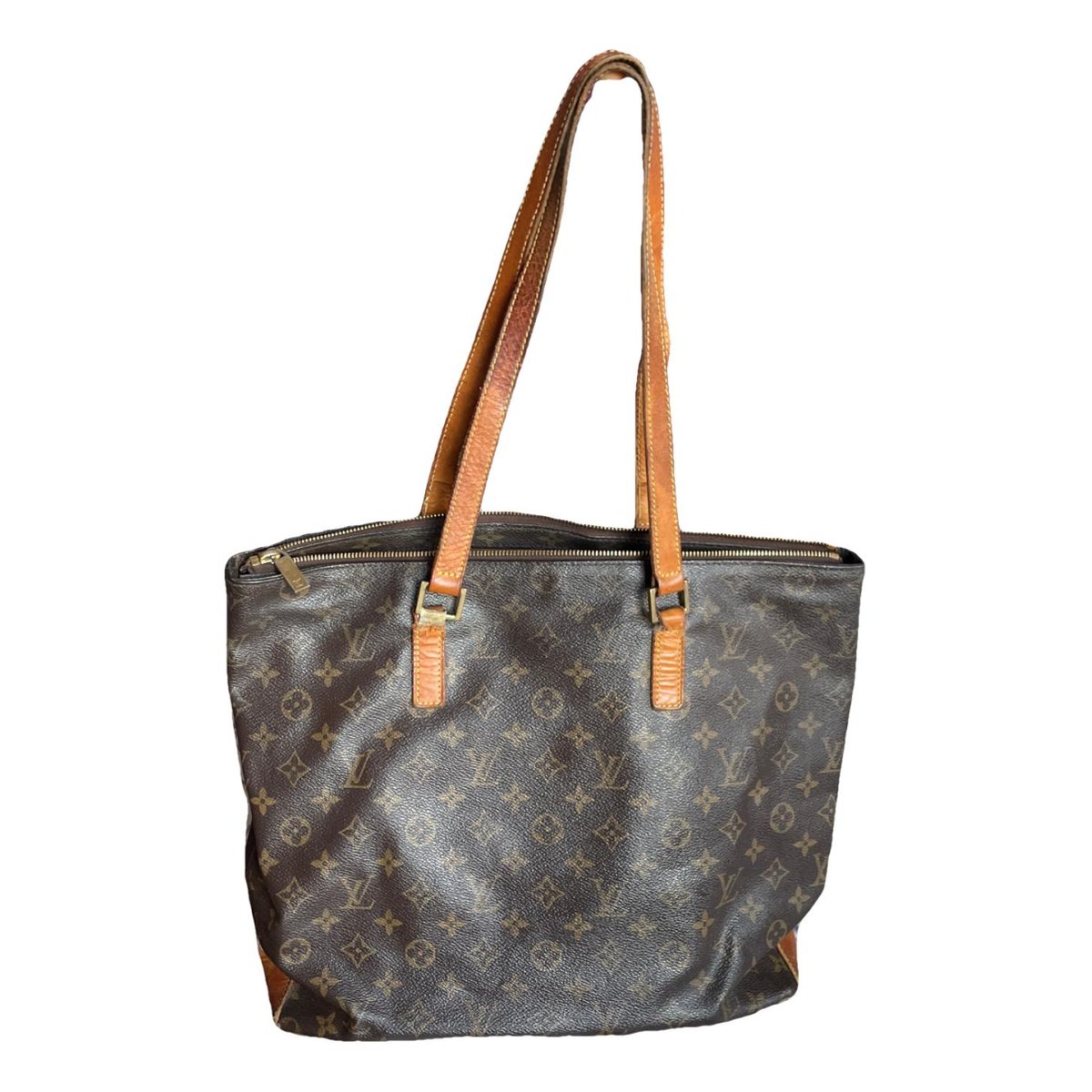 Shopping leather handbag