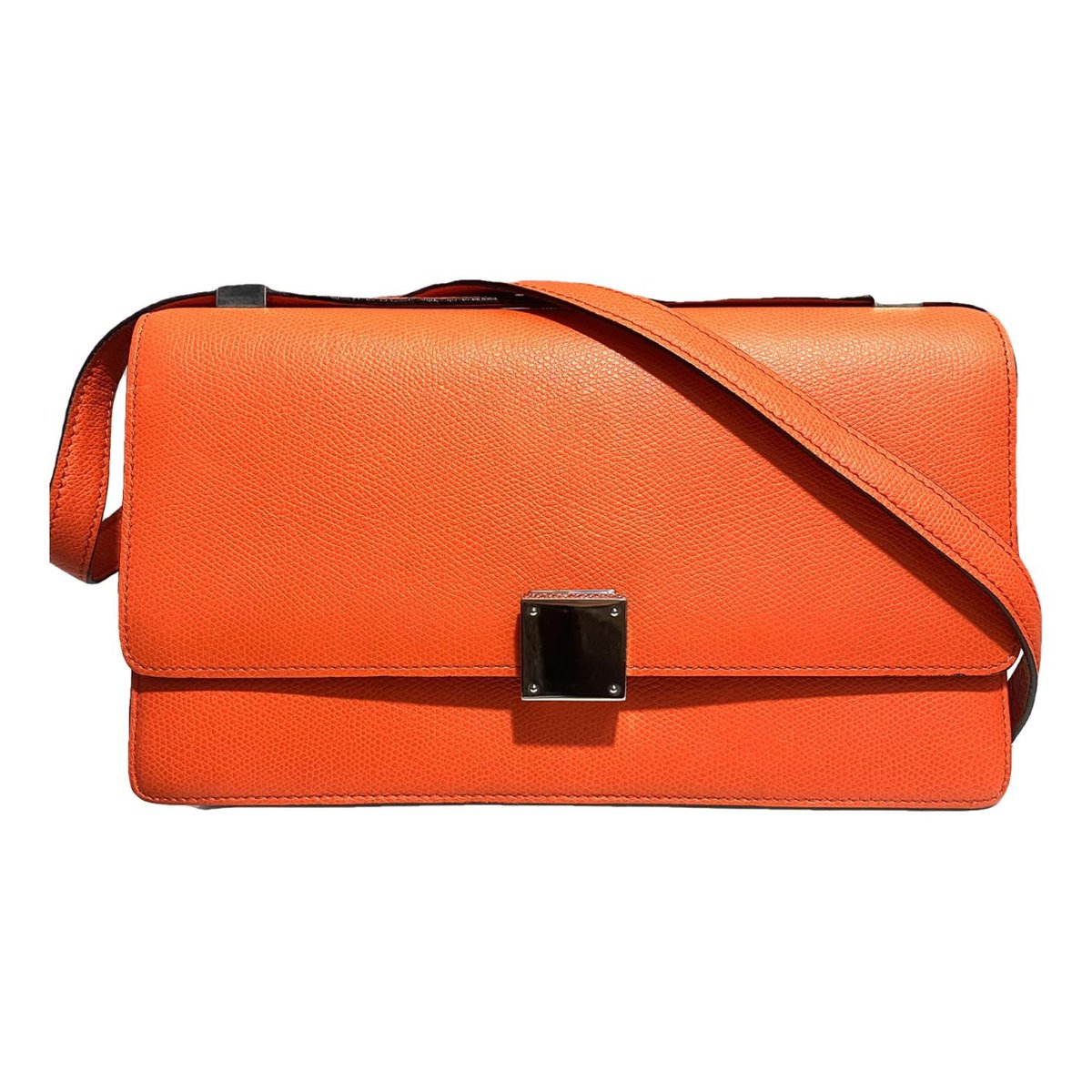 Case flap leather crossbody bag