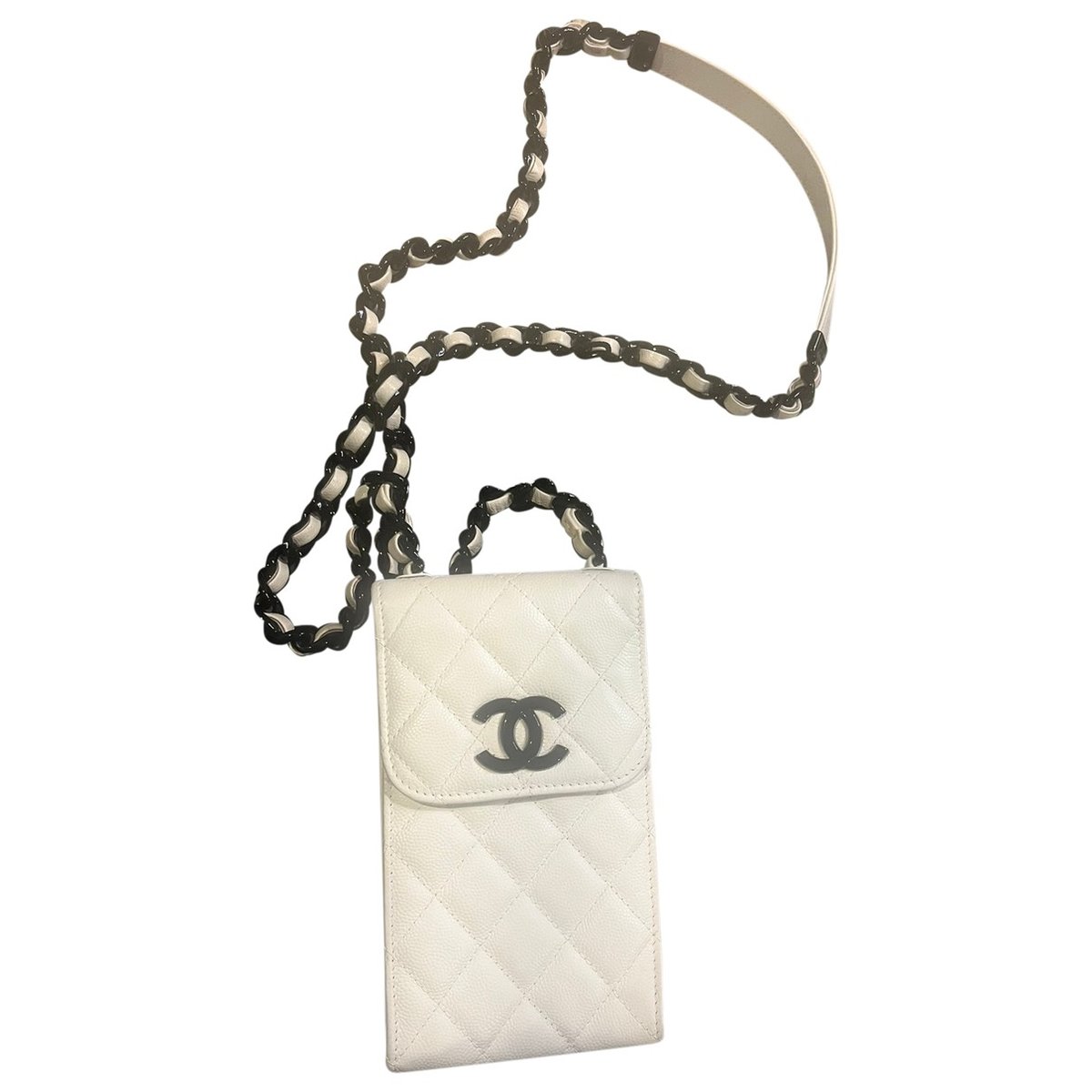 Trendy CC Top Handle leather handbag