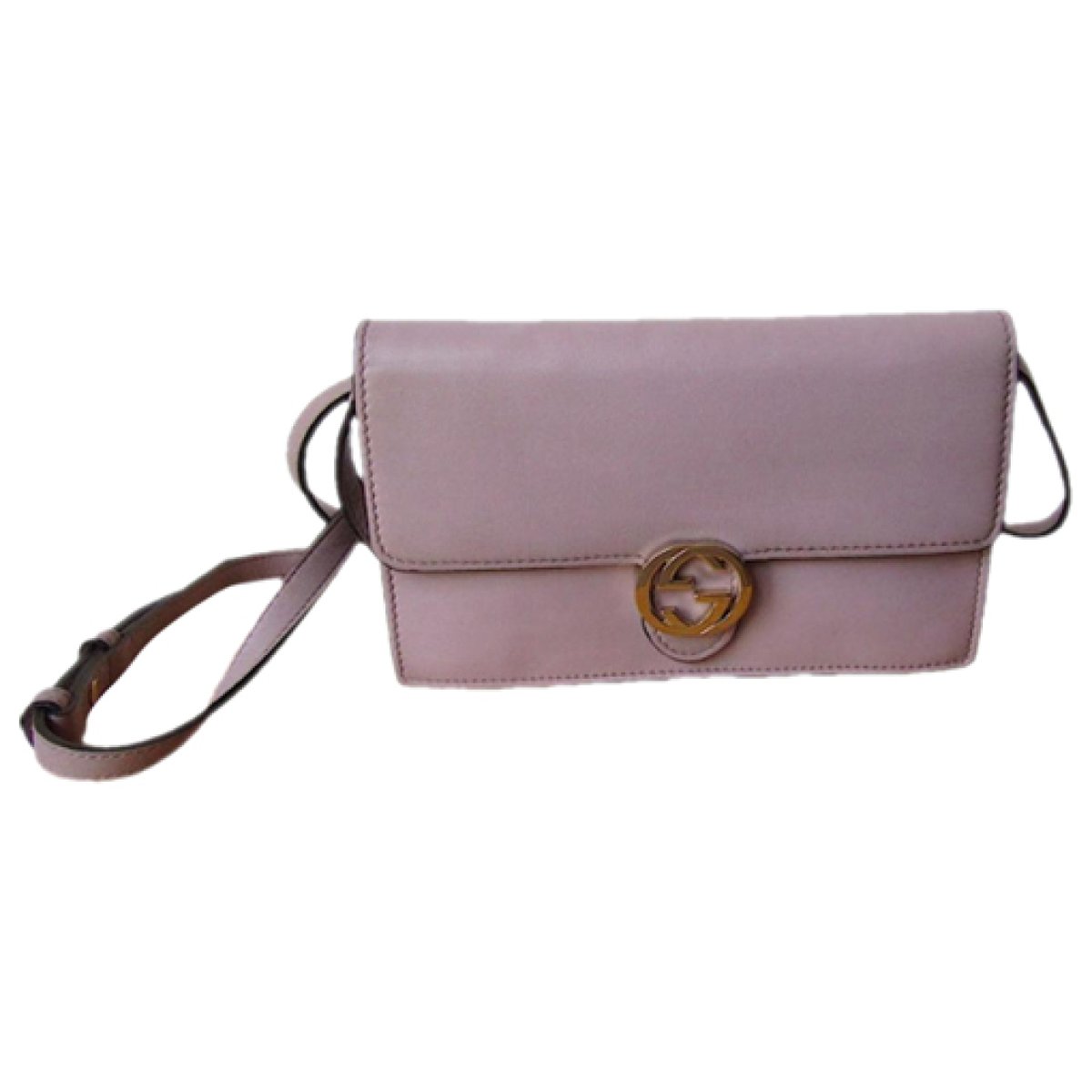 Interlocking leather handbag