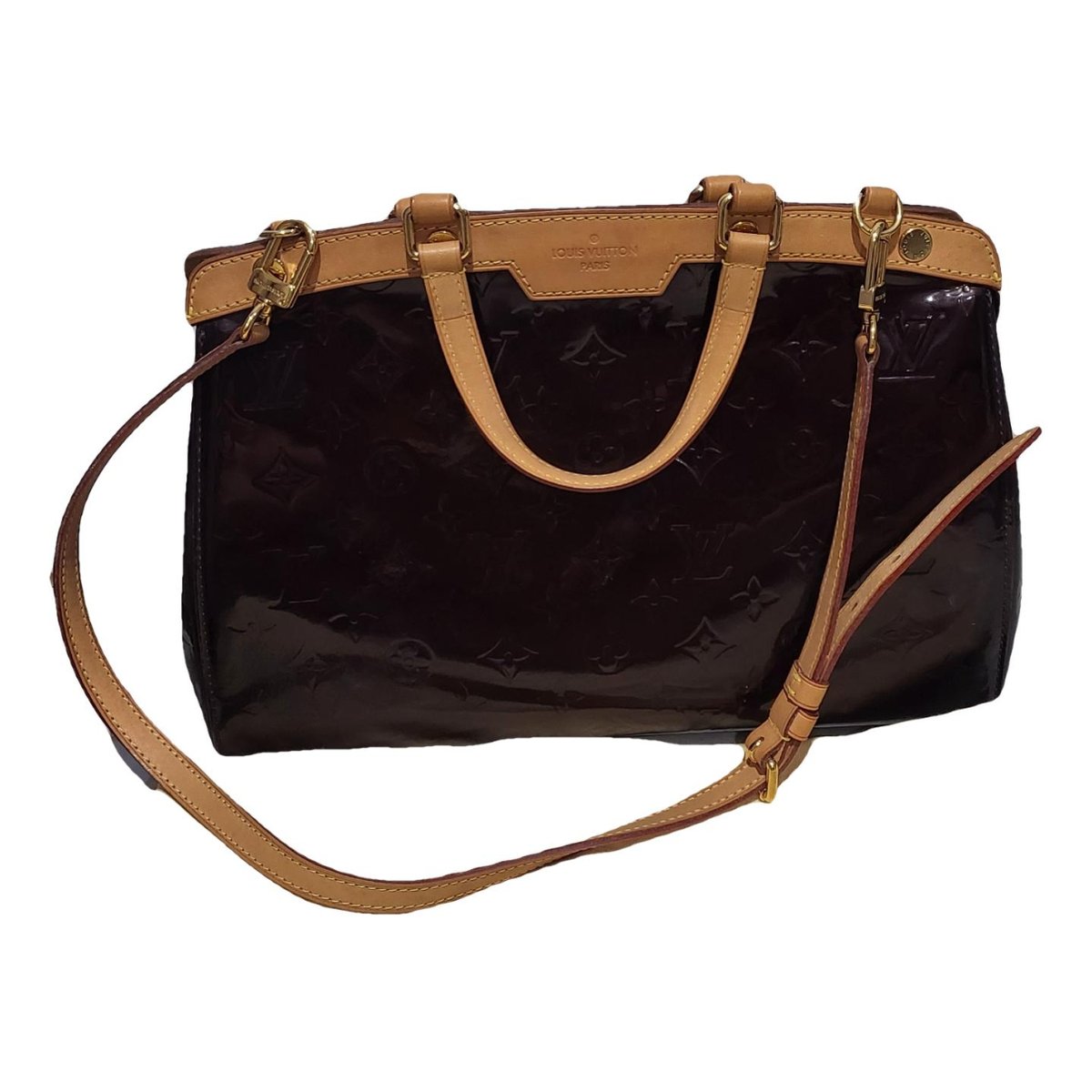 Bréa patent leather handbag