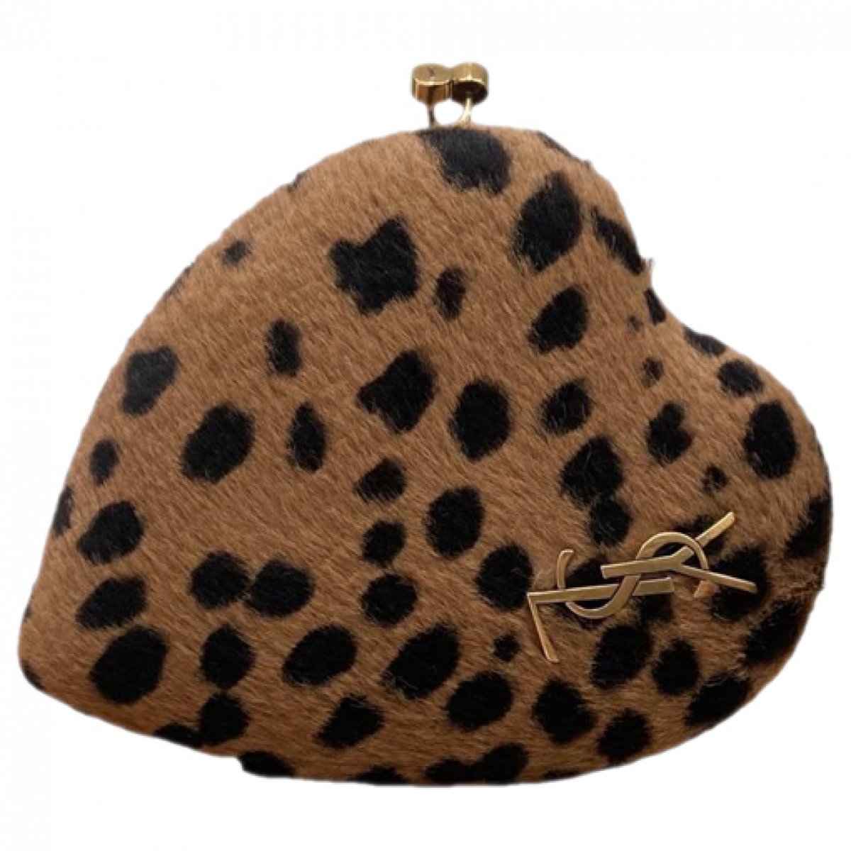 Boîte Love faux fur crossbody bag