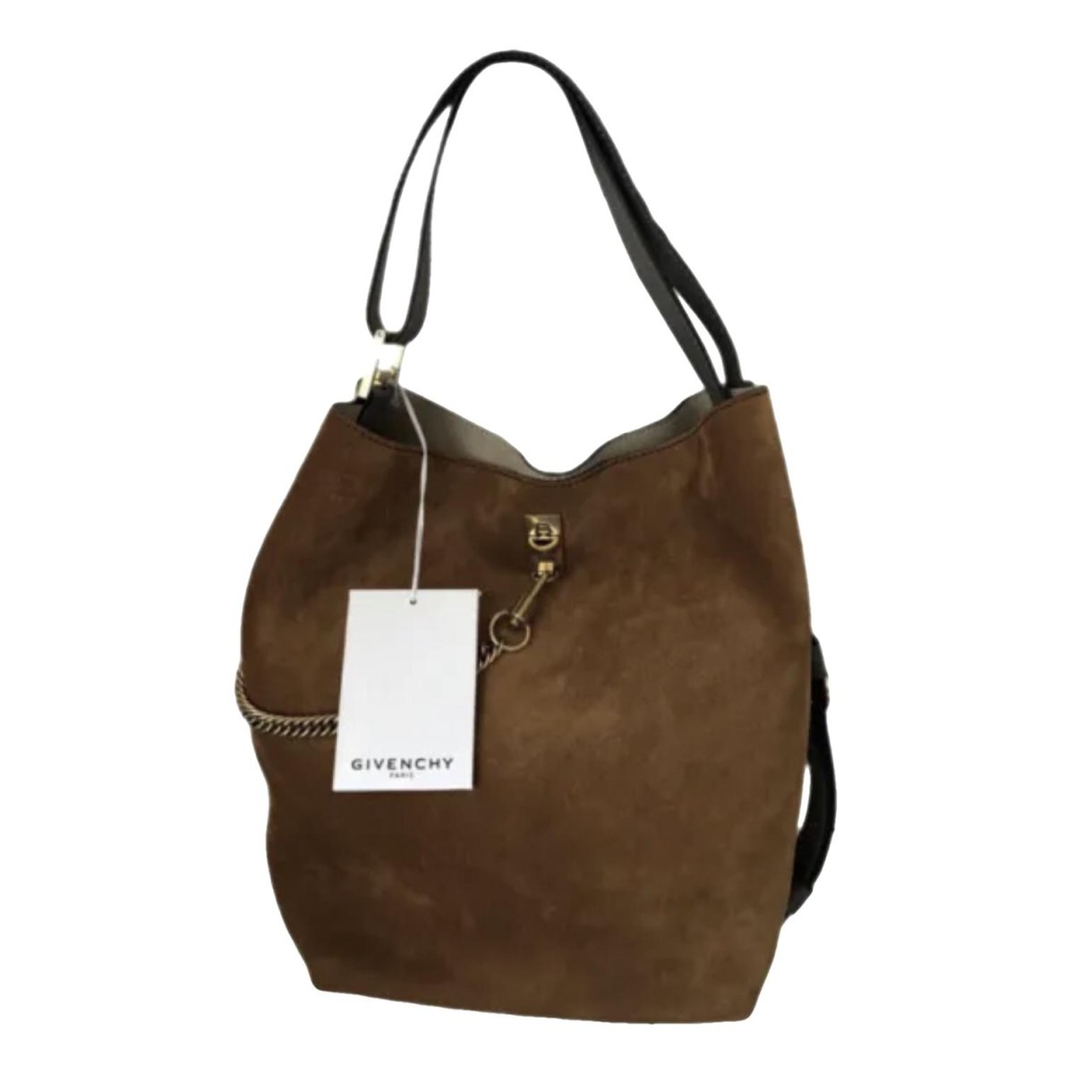 Seau GV Bucket leather handbag