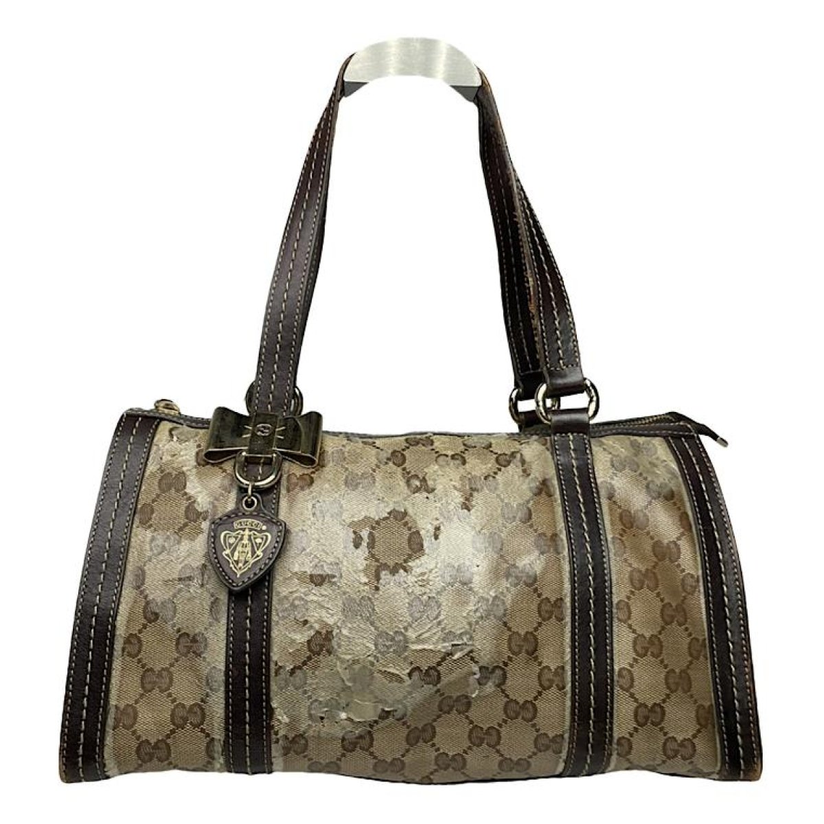 Boston leather handbag