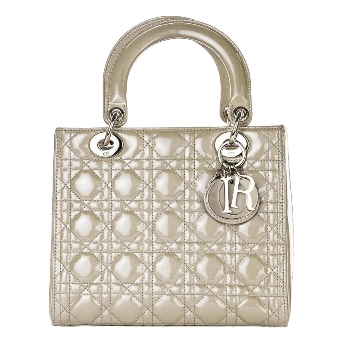Lady Dior patent leather handbag