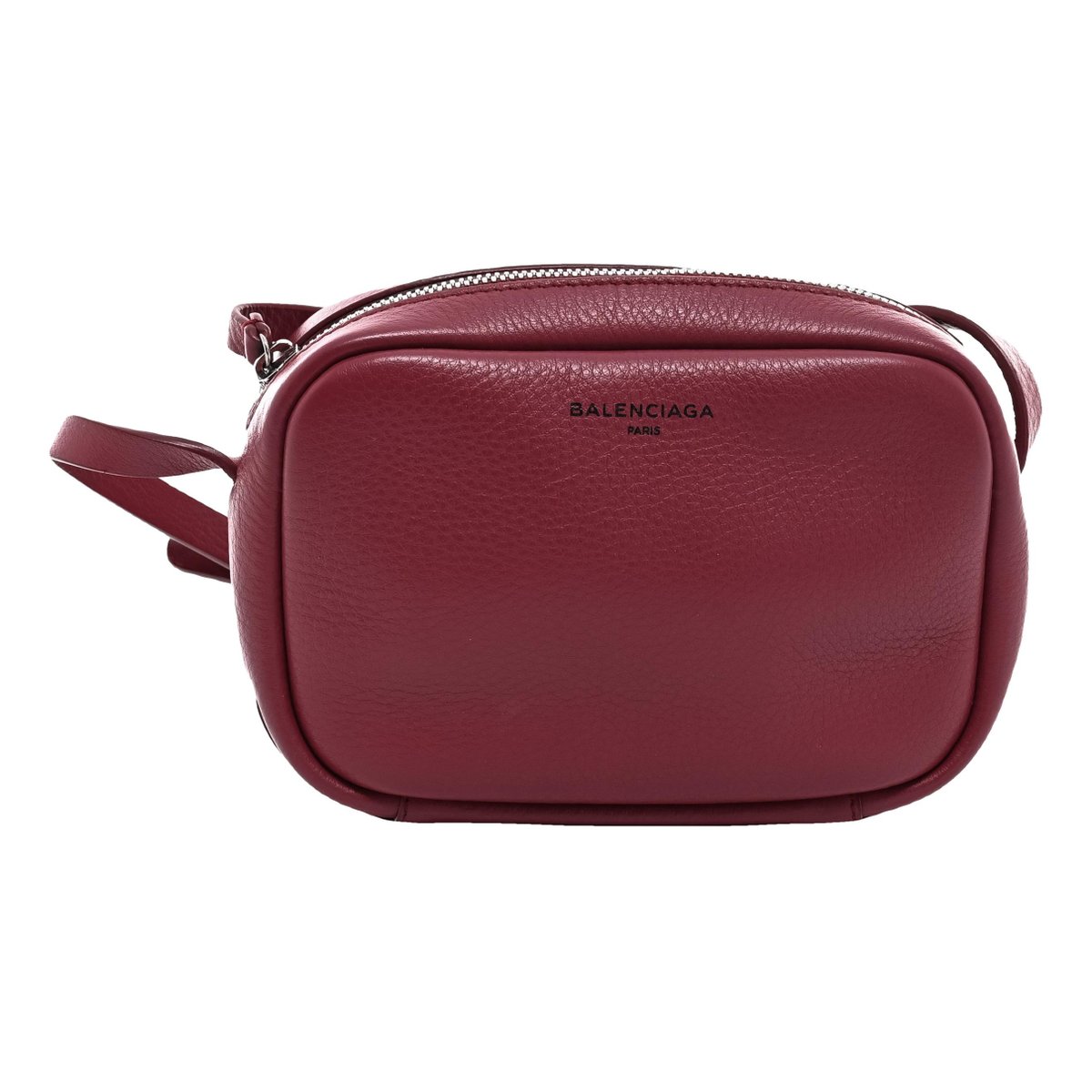 Camera leather crossbody bag