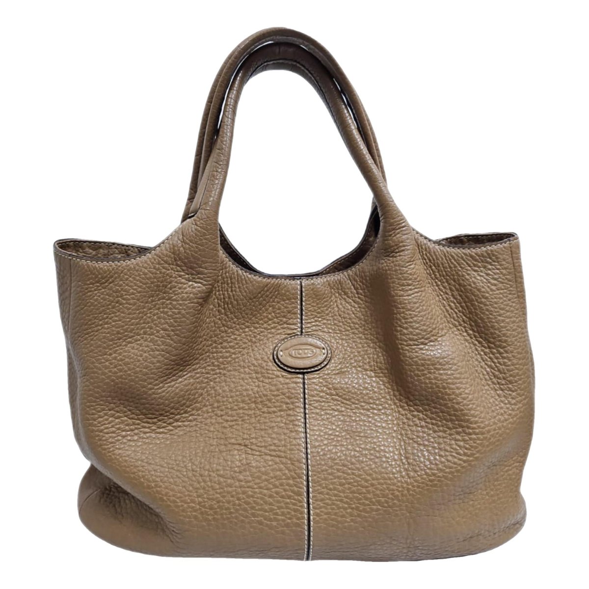 Shopping Media leather handbag